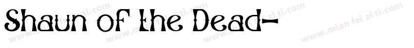 Shaun of the Dead字体转换